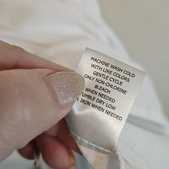 Miken White Eyelet Swim Dress Cover Up Women's Small - Picture 9 of 9